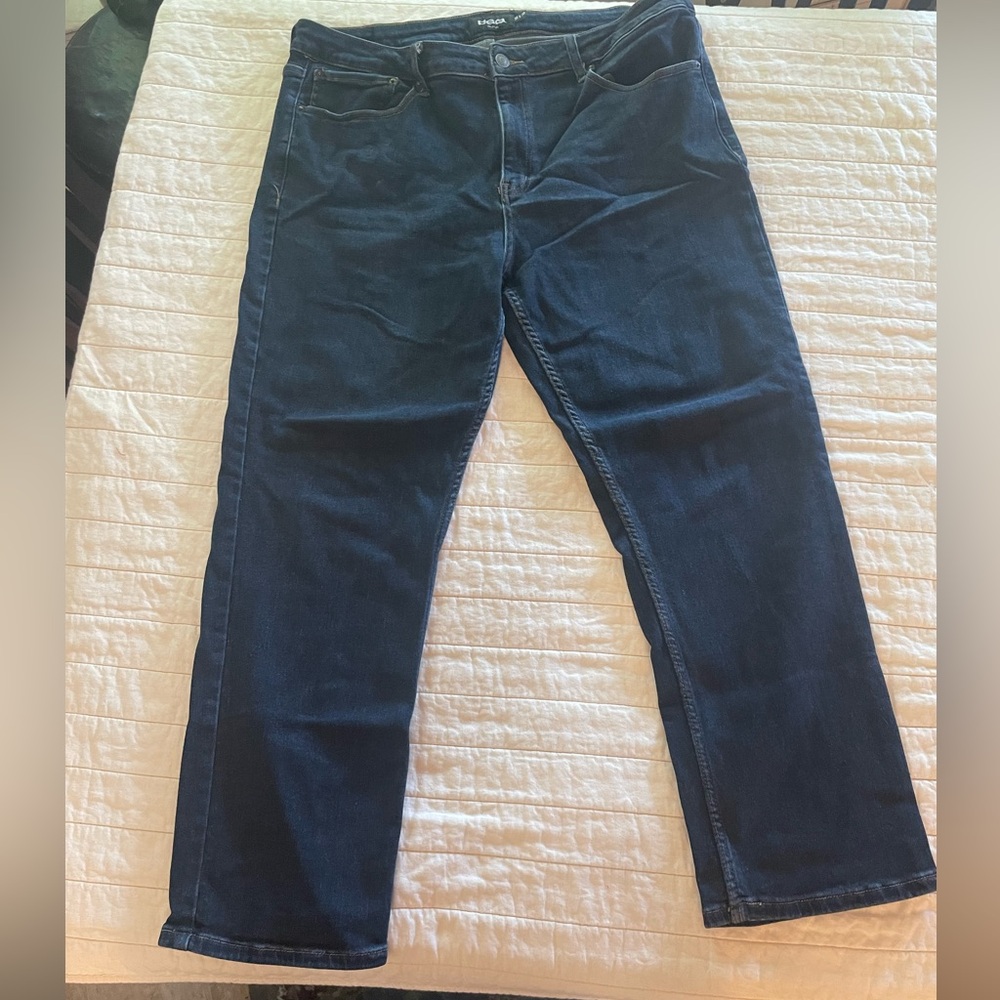 RSQ Dark Blue Denim Slim Straight Jeans 38x30
